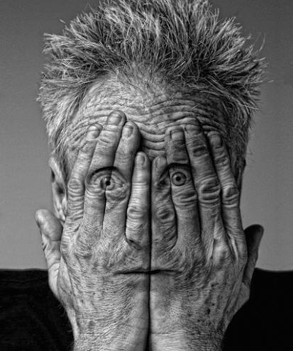 Grayscale Tripping Hallucinations GIF