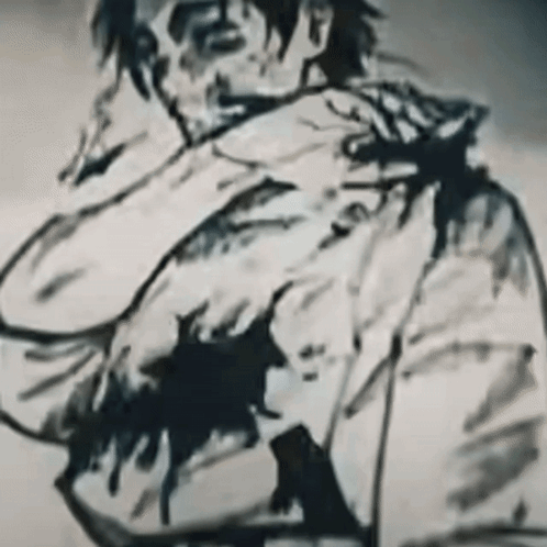 Grayscale Yuta Okkotsu Montage GIF