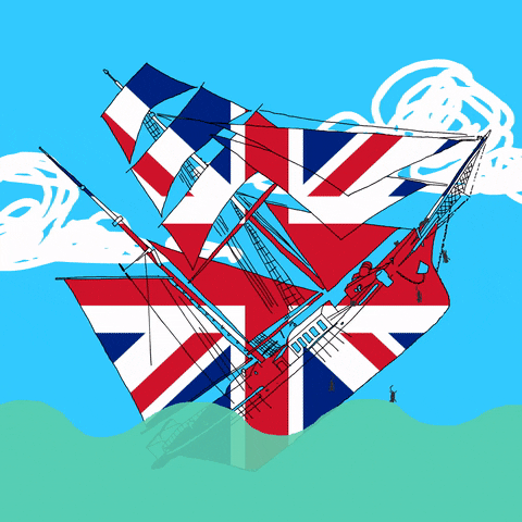Great Britain Sinking Ship GIF