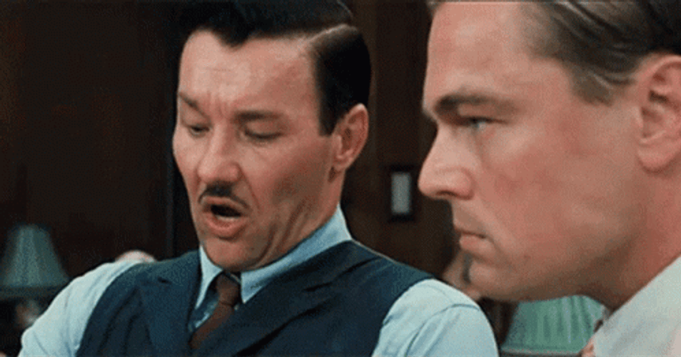 Great Gatsby Angry Leonardo DiCaprio GIF