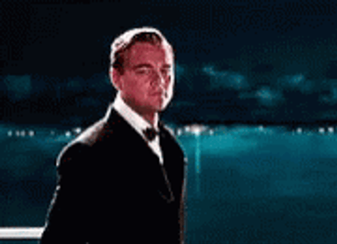 Great Gatsby Leonardo DiCaprio Death Stare GIF