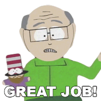 Great Job Mr Garrison Sticker GIF