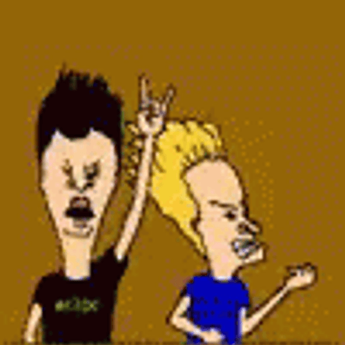 Great Minds Think Alike Beavis And Butthead GIF