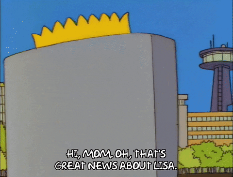 Great News Adult Bart Simpson GIF