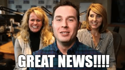 Great News Cheer GIF
