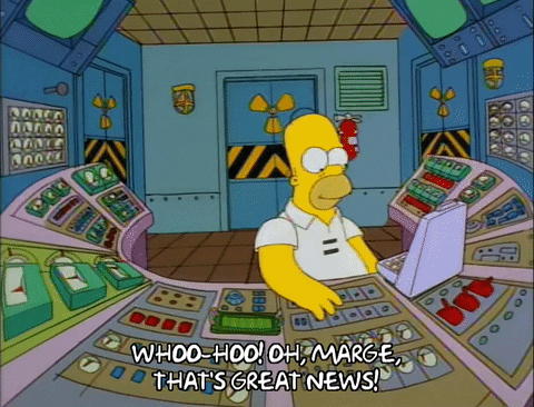 Great News Homer Simpson GIF