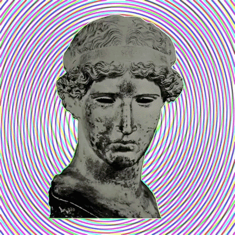Greece Head Of Athena Statue GIF
