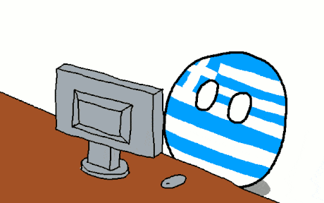Greece Reading Email GIF