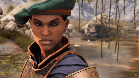 Greedfall Aphra Is Staring Down GIF