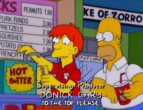 Greedy Homer Simpson To The Top Please GIF