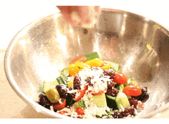 Greek Salad Bowl Toss GIF