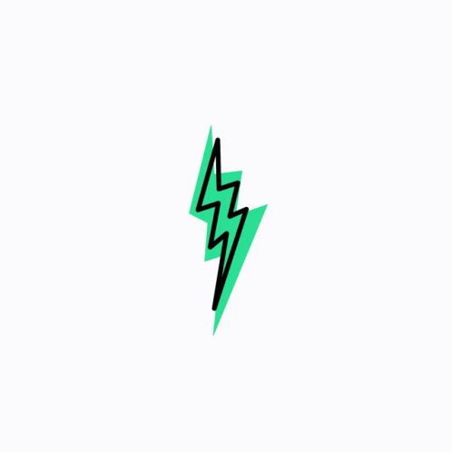 Green And Black Lightning Bolt GIF