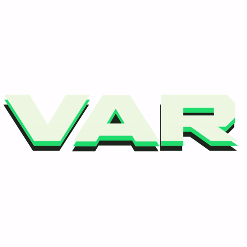 Green and Black Logo Saying Var