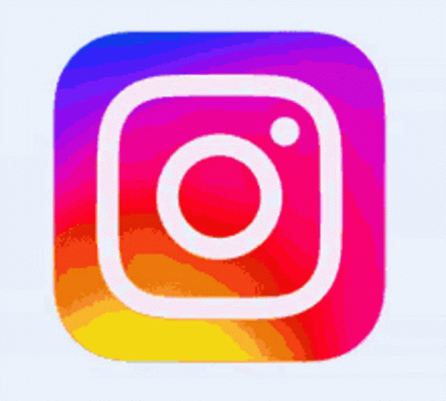 Green and Blue Instagram Icon with White Circle
