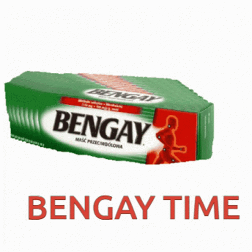 Green and Red Bengay Box