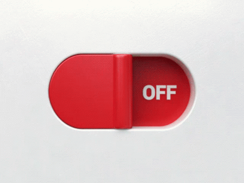 Green And Red Switch Saying On And No GIF