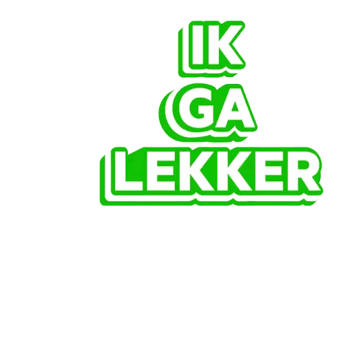 Green and White Logo Ik Ga Lekker