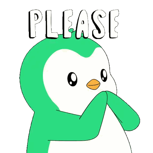 Green and White Penguin Please
