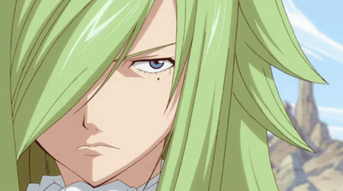 Green Anime Fried Justine GIF