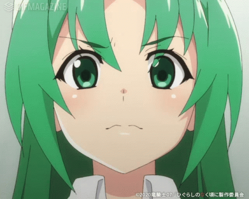 Green Anime Hiurasghi Gou Grinning Teeth GIF