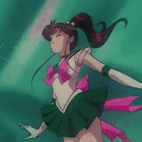 Green Anime Sailor Jupiter GIF