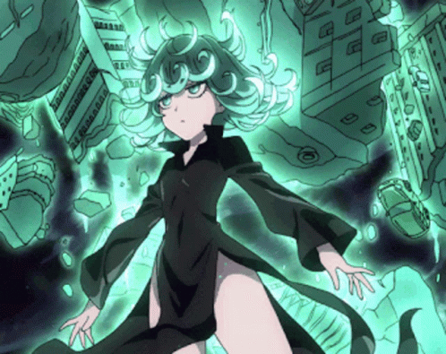 Green Anime Tatsumaki Greeny Scene GIF
