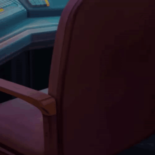 Green Apple on Chair Next to Coffee Mug