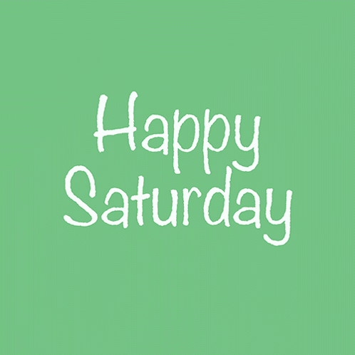 Green Background Frog Happy Saturday