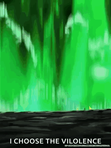 Green Background I Choose the Vilolence