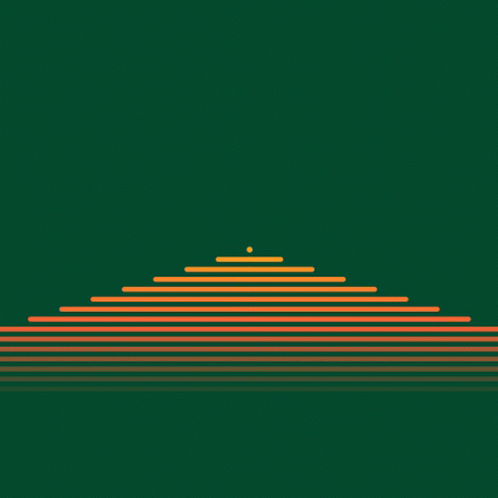 Green Background Orange Arrow Lines
