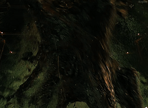 Green Background With Kepler GIF
