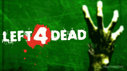 Green Background With Left 4 Dead GIF