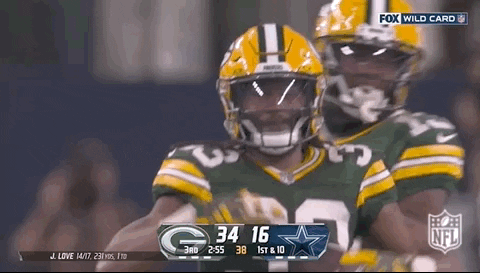 Green Bay Packers Celebrating Touchdown GIF