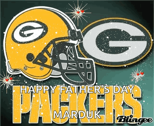 Green Bay Packers Father's Day Greeting Card GIF