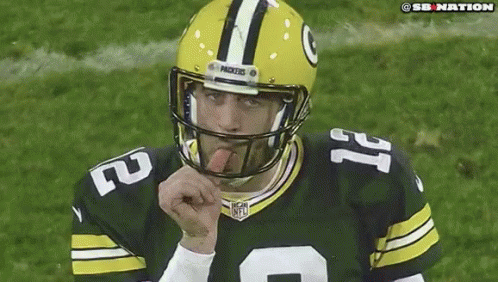 Green Bay Packers Football Player Sticking Tongue Out GIF