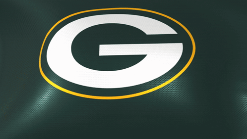 Green Bay Packers Logo On Dark Green Background GIF