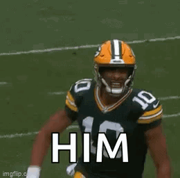 Green Bay Packers Player Holding Ball GIF