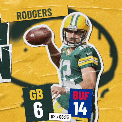 Green Bay Packers Player Holding Football