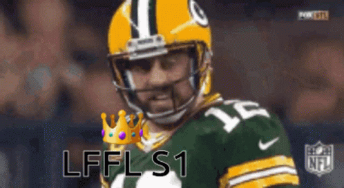 Green Bay Packers Player With Crown Saying LFL S1