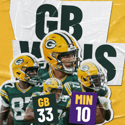 Green Bay Packers Players Holding Signs GIF