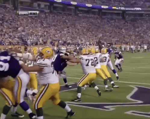 Green Bay Packers Playing Vikings GIF
