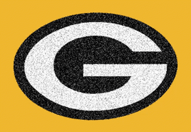 Green Bay Packers Shimmering Team Logo GIF