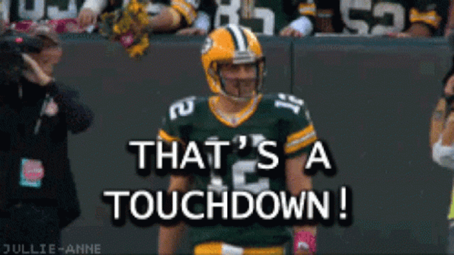 Green Bay Packers Touchdown Aaron Rodgers GIF