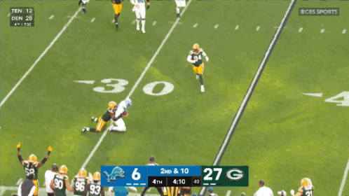 Green Bay Packers Vs Detroit Lions Football GIF