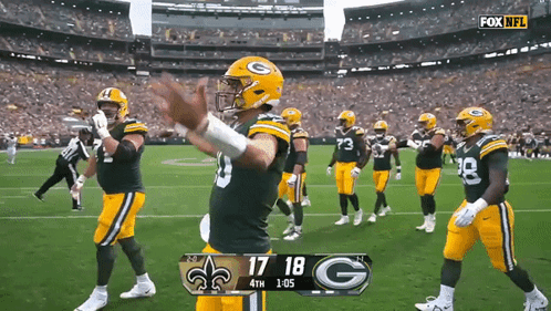 Green Bay Packers Vs Saints Fox NFL Game GIF