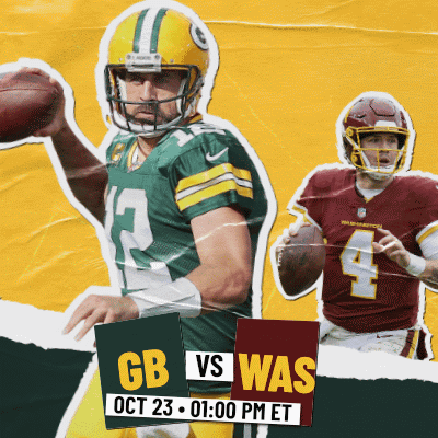 Green Bay Packers Vs Washington Redskins October 23 1:00 PM ET GIF