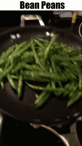 Green Beans Cooking in Pan