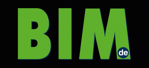 Green Bim Logo With Blue Circle GIF