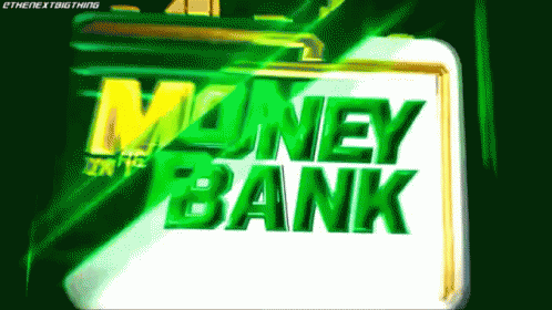 Green Briefcase With Money Bank GIF