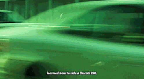 Green Car Learned How to Ride a Ducati 996